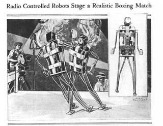 Illustration for article titled Boxing Robots of the 1930s